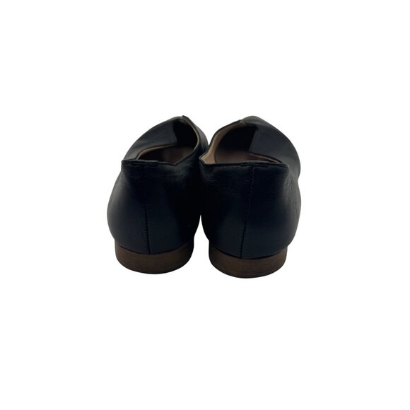 Summit By White Mountain Black Leather Slip-On Pointed Toe Flats Size 37 (6.5US) - Picture 7 of 7